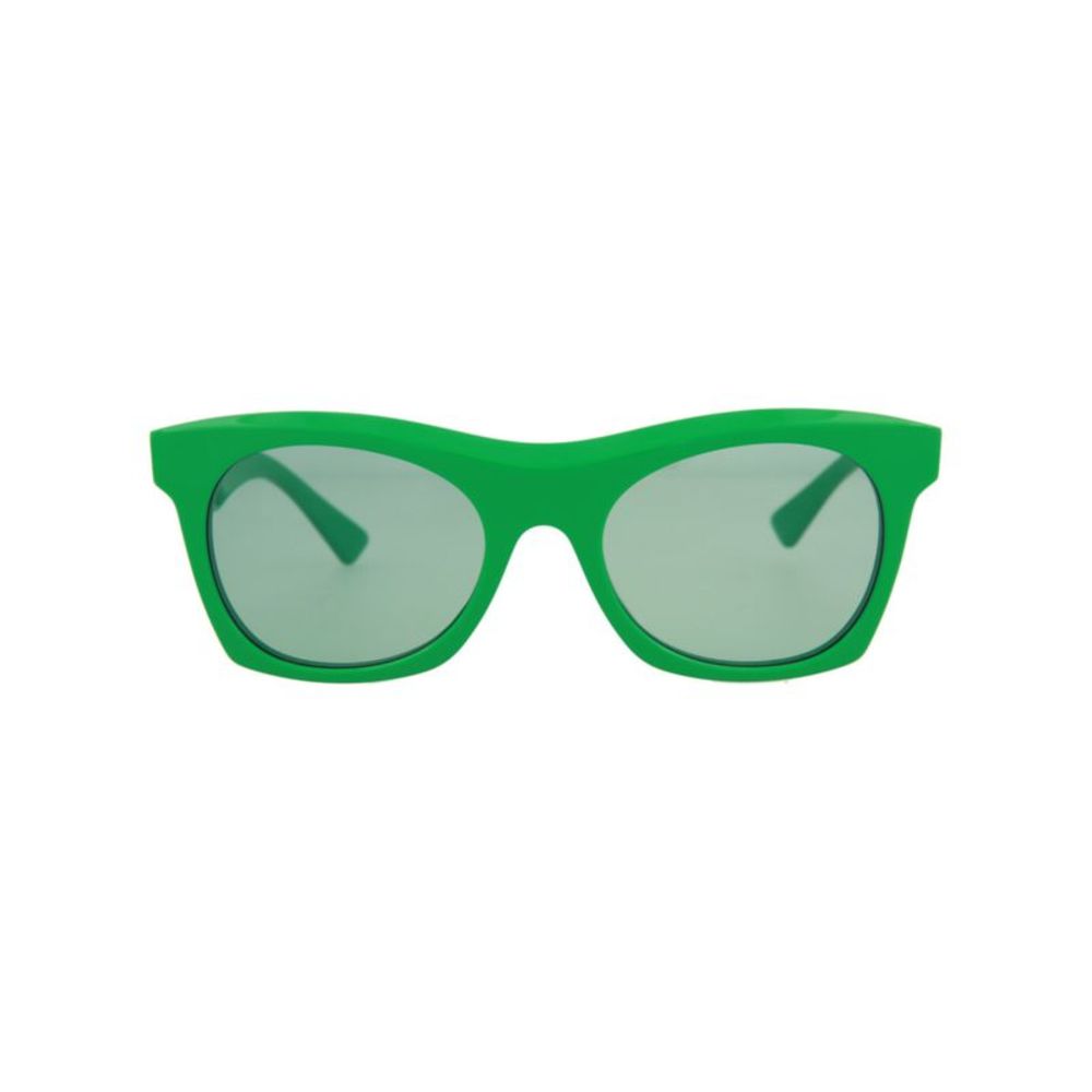 Bottega Veneta Square-Frame Acetate Sunglasses Green Unisex-Adult